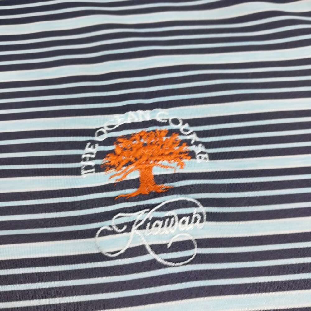 Kiawah Island Ocean Course Polo Shirt FootJoy Performance Striped Mens XL - Picture 3 of 11